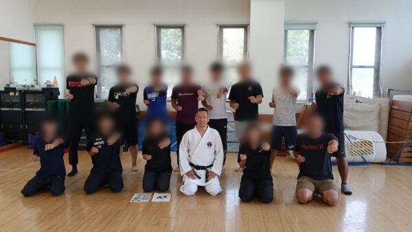 中学校体育科教員 空手道研修会